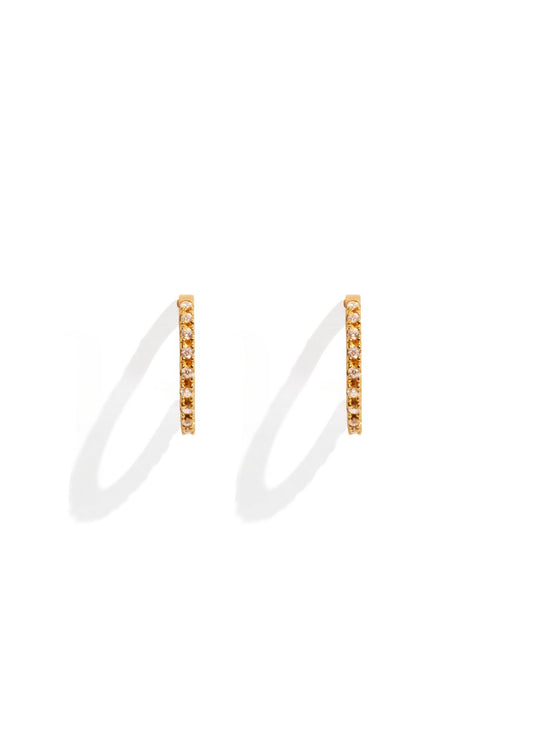 The Sonnet Gold Vermeil Half Hoop Earrings - Molten Store