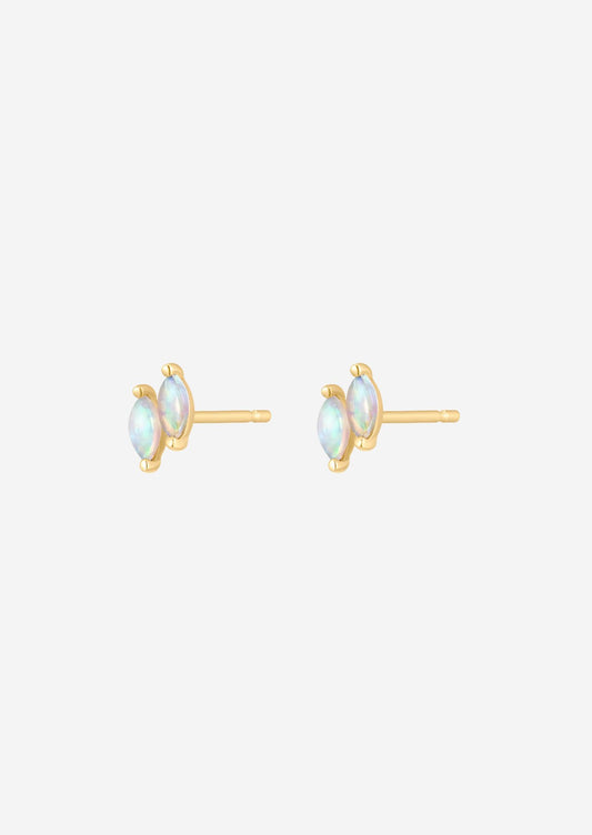 The Spellbound Opal 14ct Solid Gold Stud Earrings - Molten Store