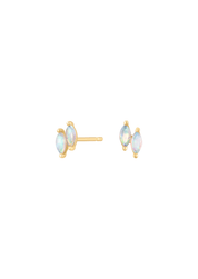 The Spellbound Opal 14ct Solid Gold Stud Earrings - Molten Store