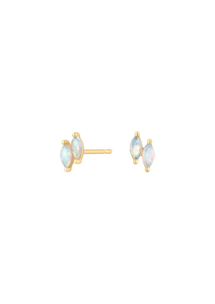 The Spellbound Opal 14ct Solid Gold Stud Earrings - Molten Store