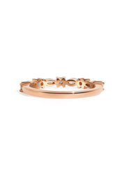 The Splendid Rose Gold Diamond Band - Molten Store