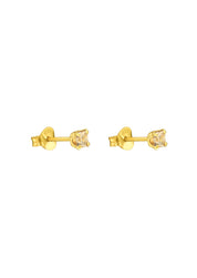 The Splendour Champagne Gold Vermeil Stud Earrings - Molten Store