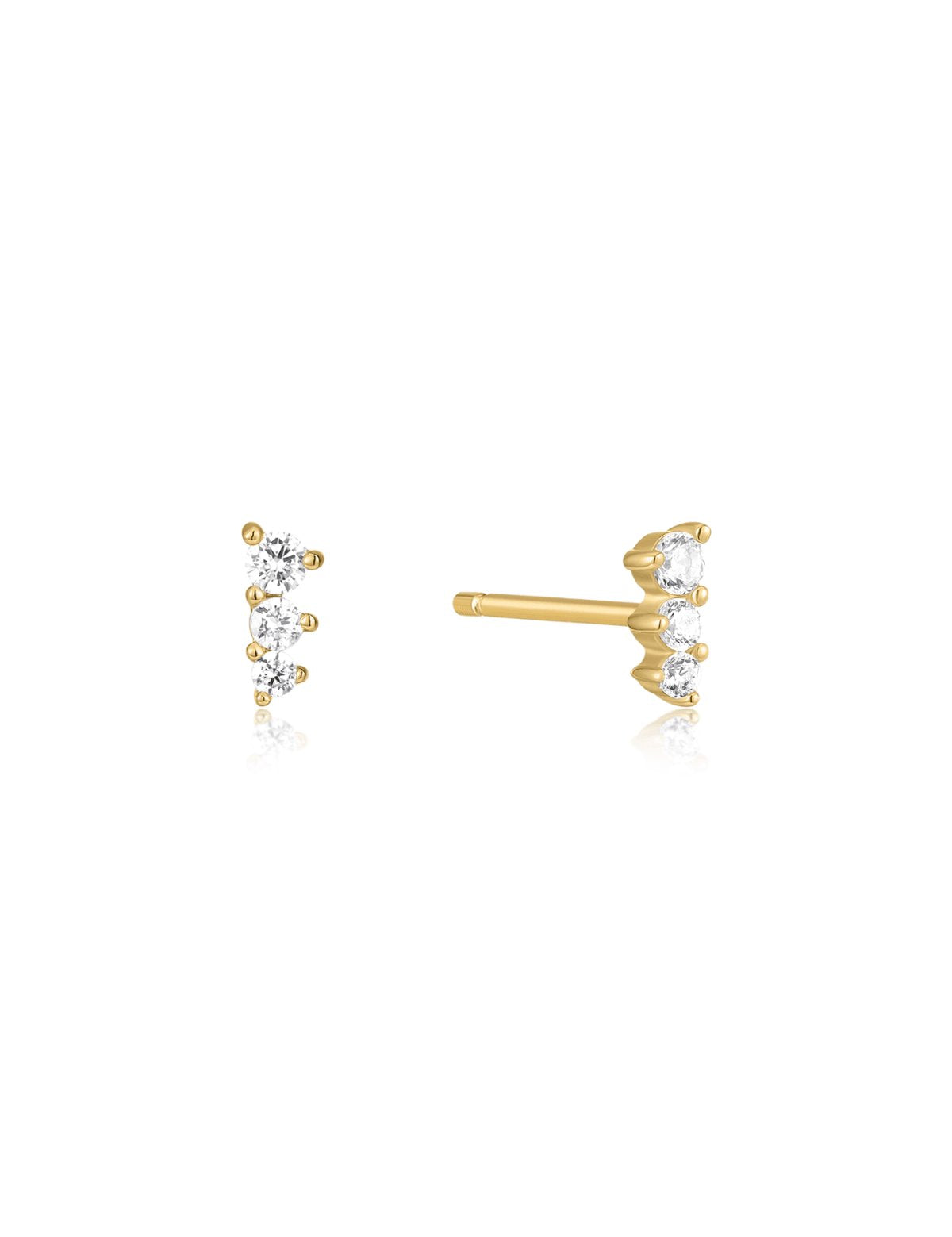 The Stardust Topaz 14ct Gold Vermeil Stud Earrings - Molten Store