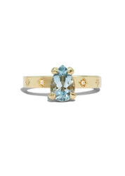 The Stella Ring with 1.14ct Aquamarine - Molten Store