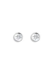 The Stellar Silver Stud Earrings - Molten Store