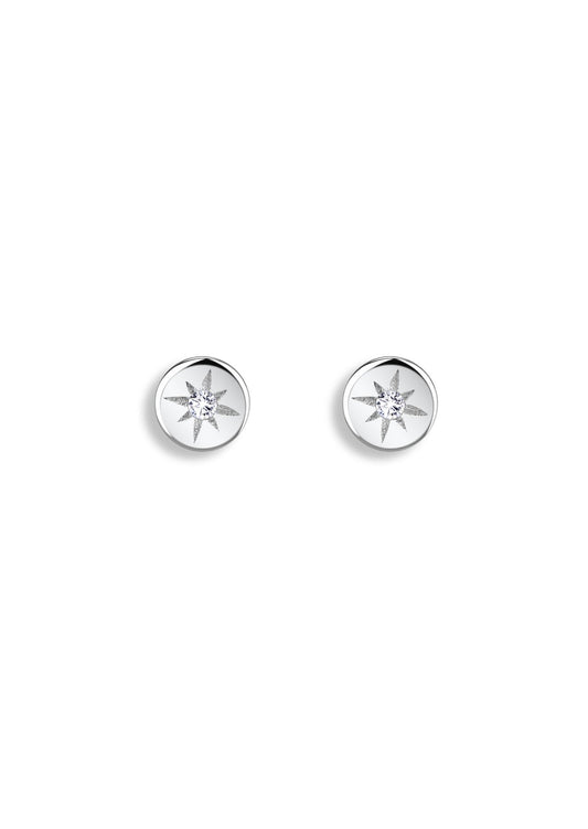 The Stellar Silver Stud Earrings - Molten Store