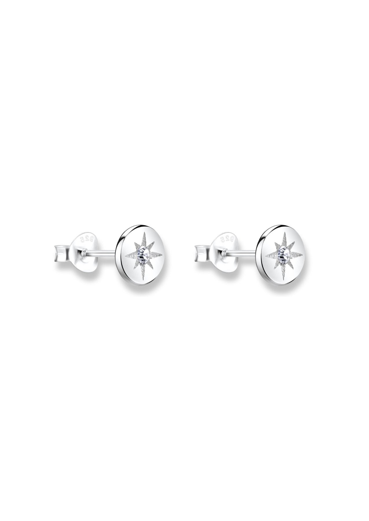 The Stellar Silver Stud Earrings - Molten Store