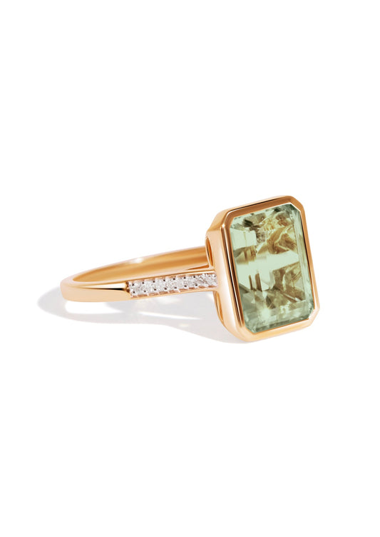 The Still Life Ring with 3.15ct Emerald Green Amethyst - Molten Store