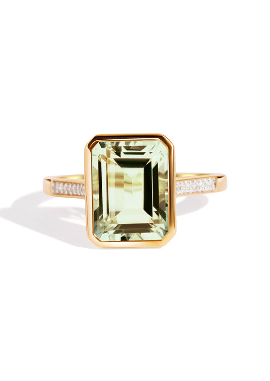 The Still Life Ring with 3.15ct Emerald Green Amethyst - Molten Store