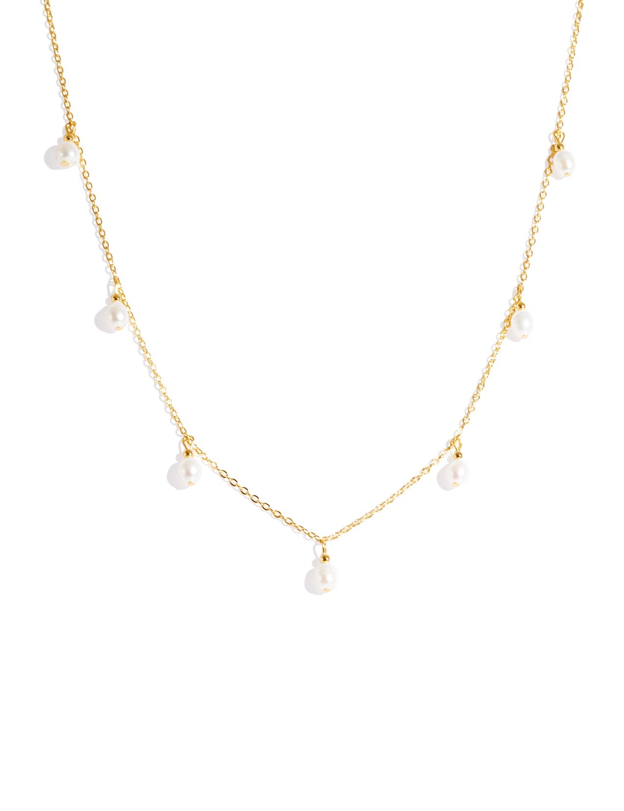 The Sunbeam Pearl 14ct Gold Vermeil Necklace - Molten Store