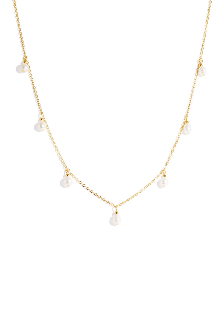 The Sunbeam Pearl 14ct Gold Vermeil Necklace - Molten Store