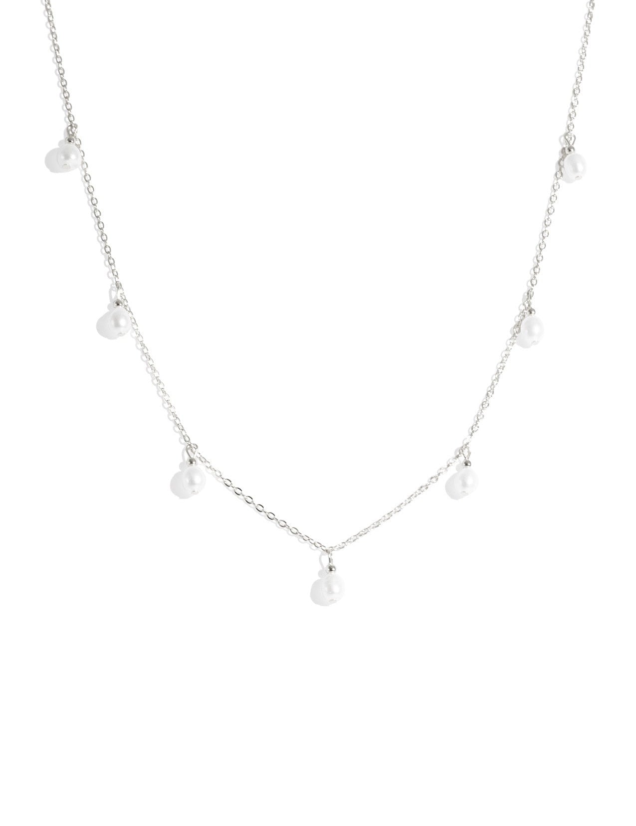 The Sunbeam Pearl Silver Necklace - Molten Store