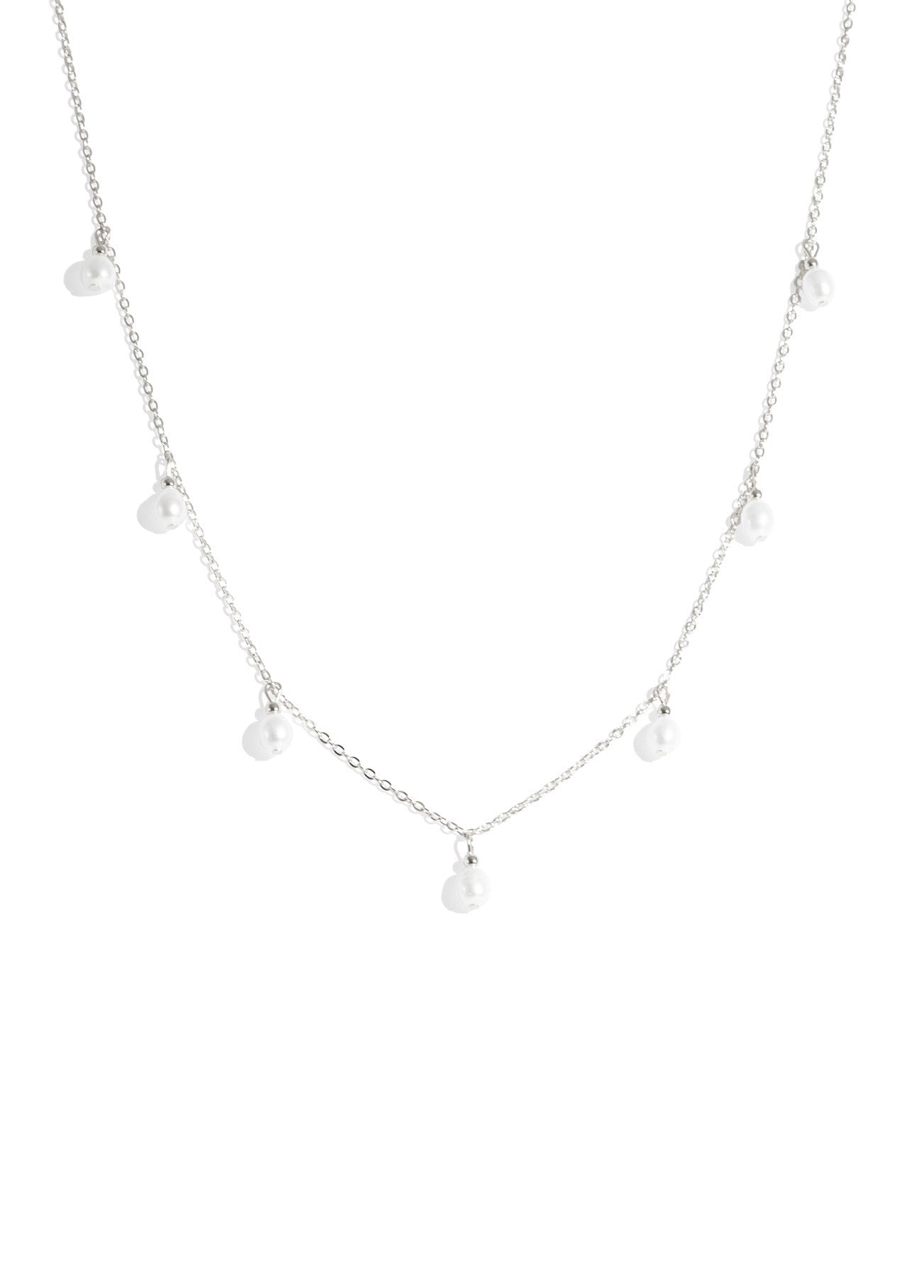 The Sunbeam Pearl Silver Necklace - Molten Store