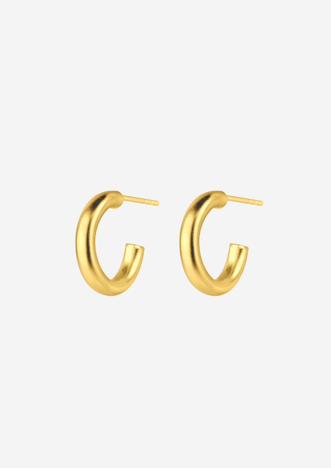 The Sunray 14ct Gold Vermeil Half Hoop Earrings - Molten Store