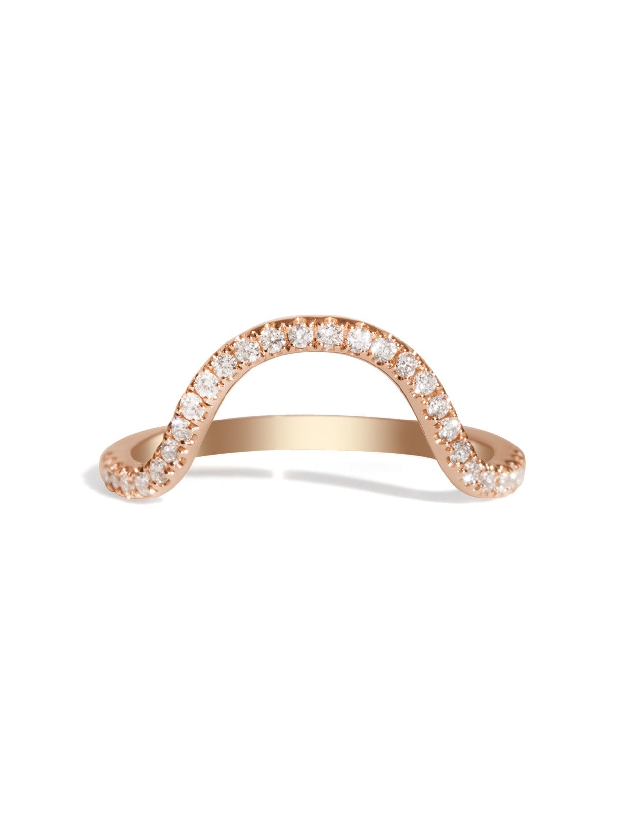 The Swoon Diamond Band Rose Gold - Molten Store