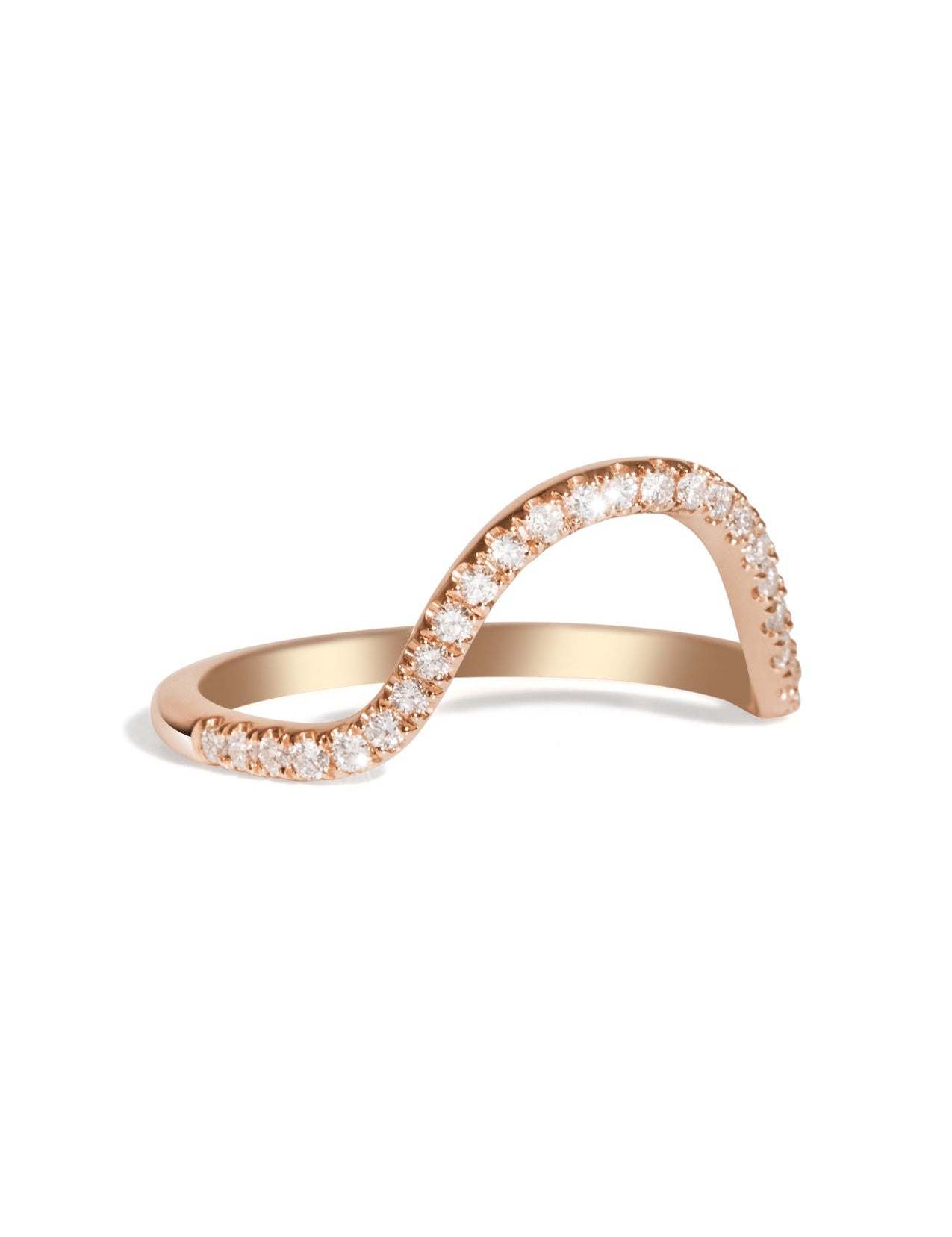 The Swoon Diamond Band Rose Gold - Molten Store