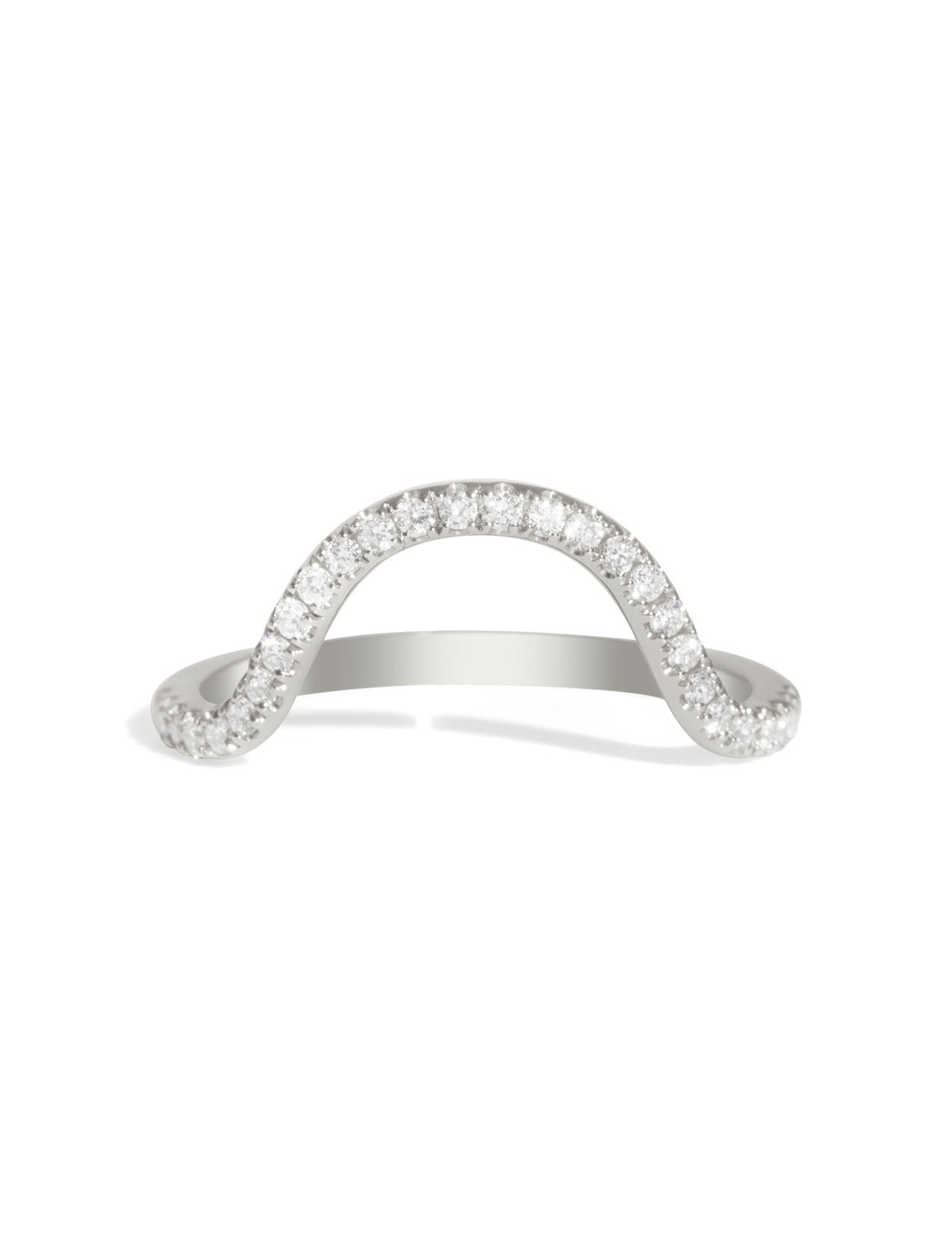 The Swoon Diamond Band White Gold - Molten Store