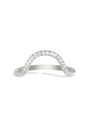 The Swoon Diamond Band White Gold - Molten Store