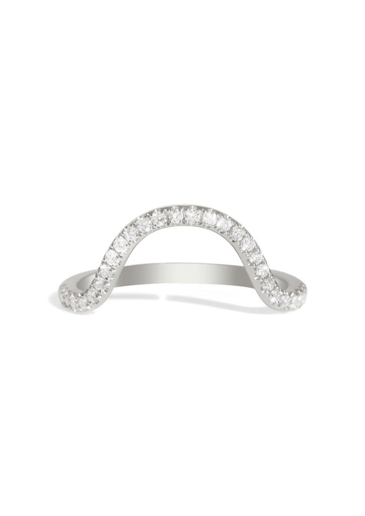 The Swoon Diamond Band White Gold - Molten Store