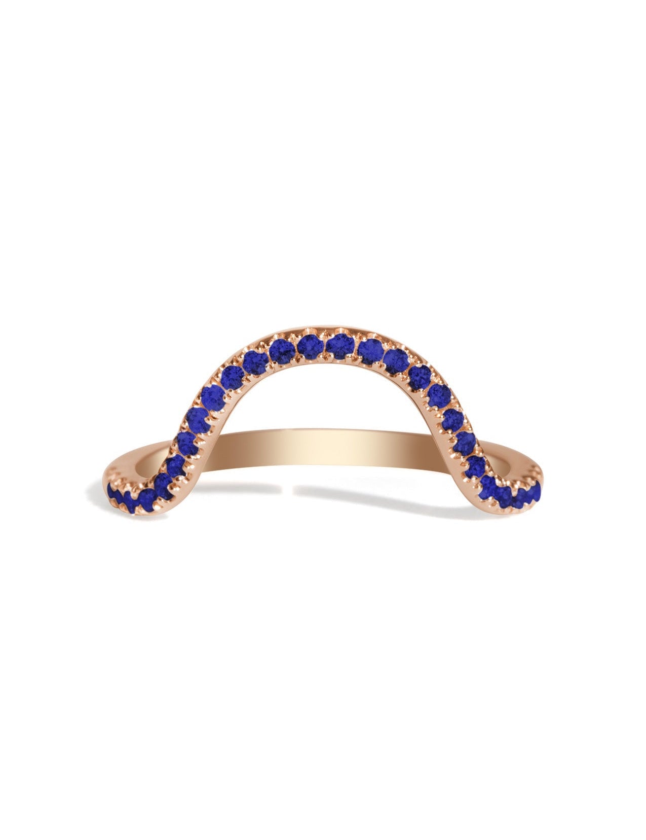 The Swoon Sapphire Band Rose Gold - Molten Store