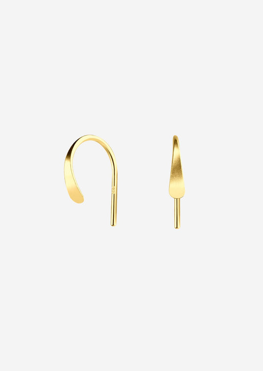 The Swoop 14ct Gold Vermeil Hook Earrings - Molten Store