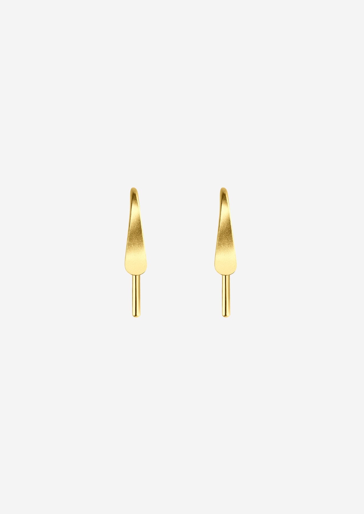 The Swoop 14ct Gold Vermeil Hook Earrings - Molten Store