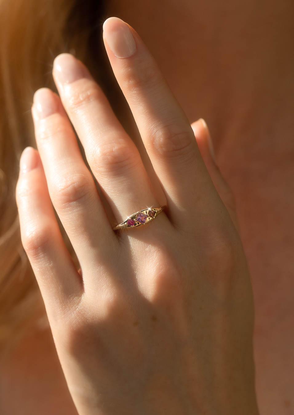 The Tatty Sapphire & Tourmaline Ring - Molten Store