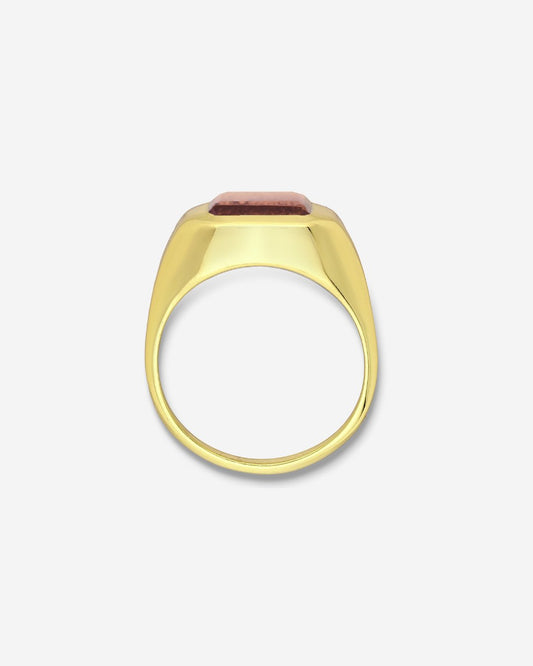 The Veila Rhodolite 18ct Gold Vermeil Ring - Molten Store