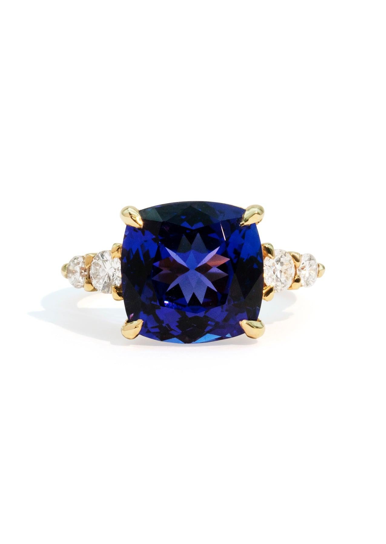 The Vera Ring with 8.21ct Blue Tanzanite - Molten Store