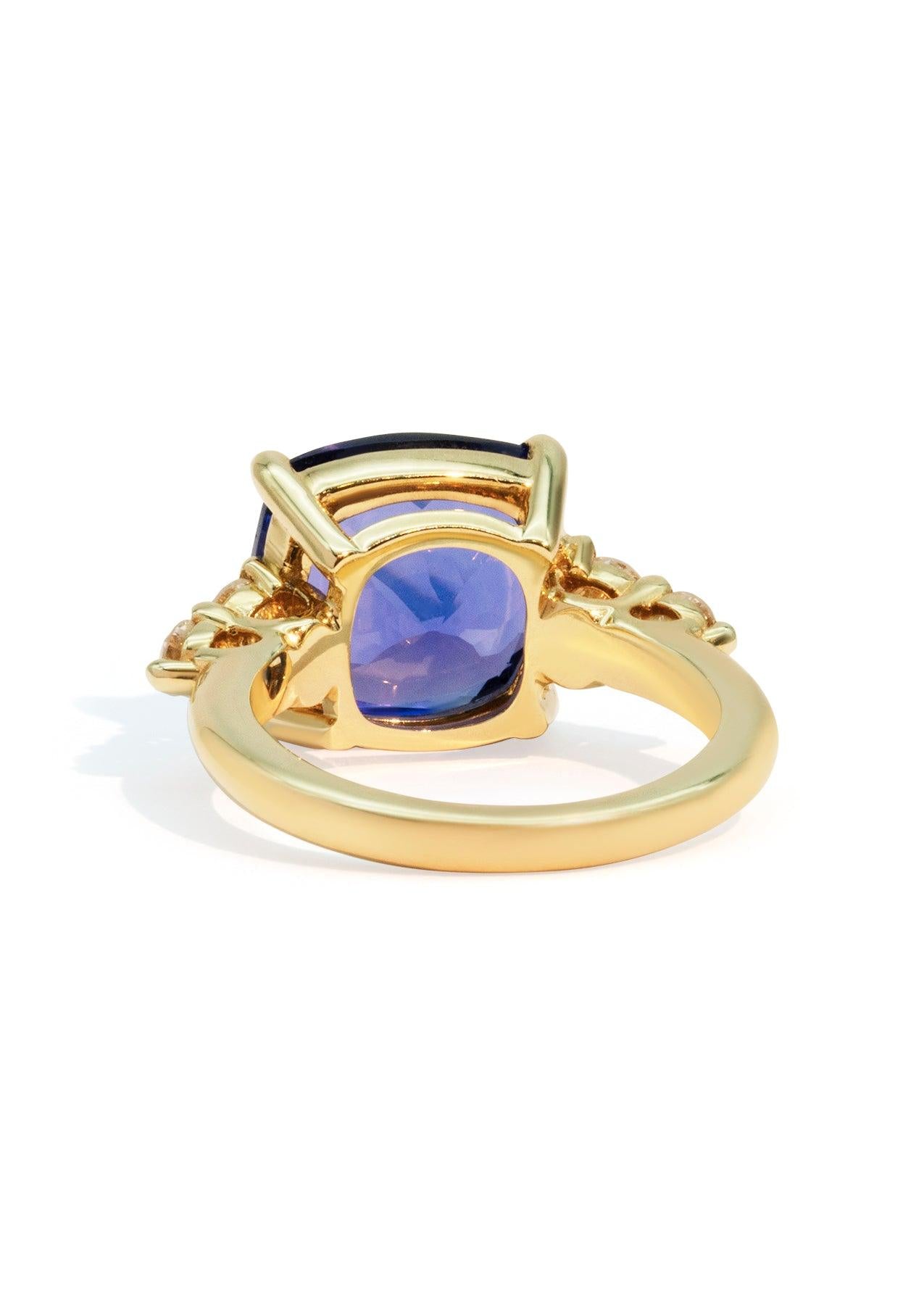 The Vera Ring with 8.21ct Blue Tanzanite - Molten Store