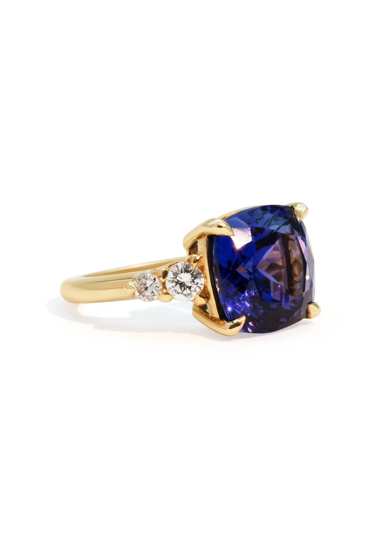 The Vera Ring with 8.21ct Blue Tanzanite - Molten Store