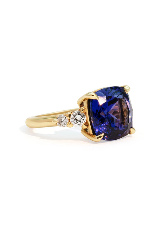 The Vera Ring with 8.21ct Blue Tanzanite - Molten Store