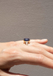 The Vera Ring with 8.21ct Blue Tanzanite - Molten Store