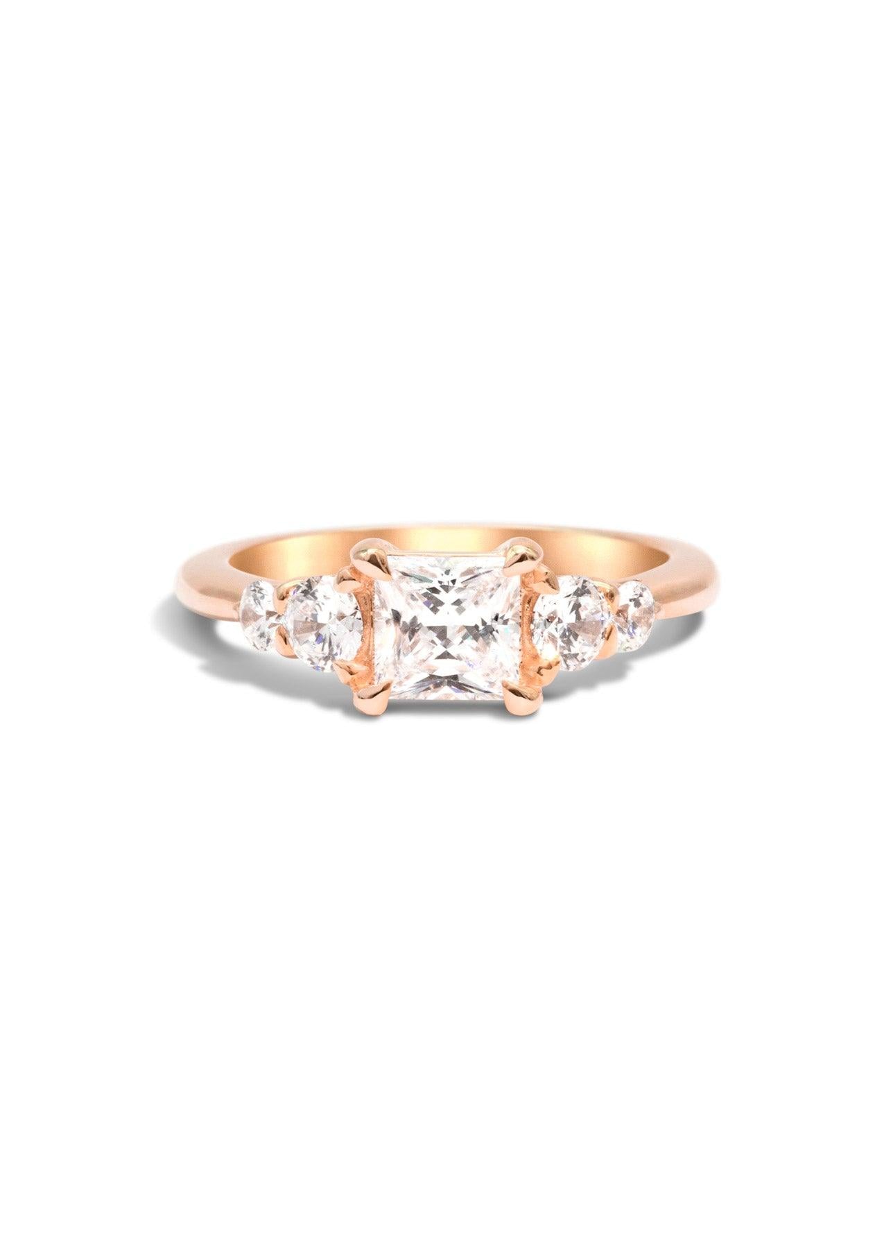 The Vera Rose Gold Ring Setting - Molten Store