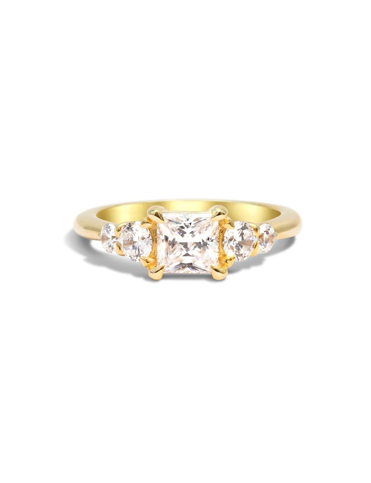 The Vera Yellow Gold Ring Setting - Molten Store