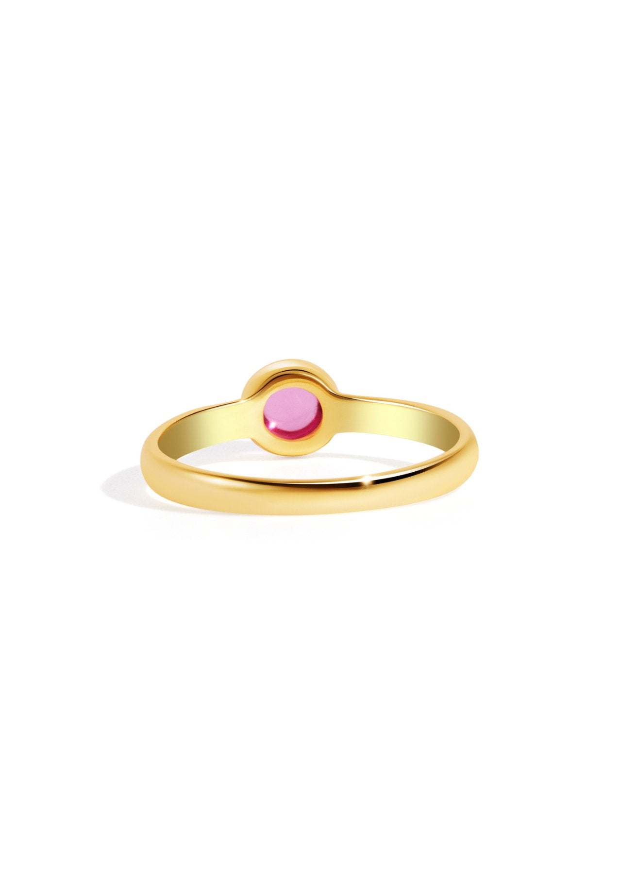 The Vesta Pink Tourmaline 18ct Gold Vermeil Ring - Molten Store