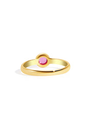 The Vesta Pink Tourmaline 18ct Gold Vermeil Ring - Molten Store