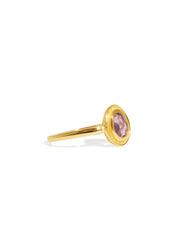 The Vita Rhodolite 18ct Gold Vermeil Ring - Molten Store