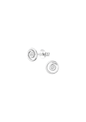 The Whirl Sterling Silver Stud Earrings - Molten Store