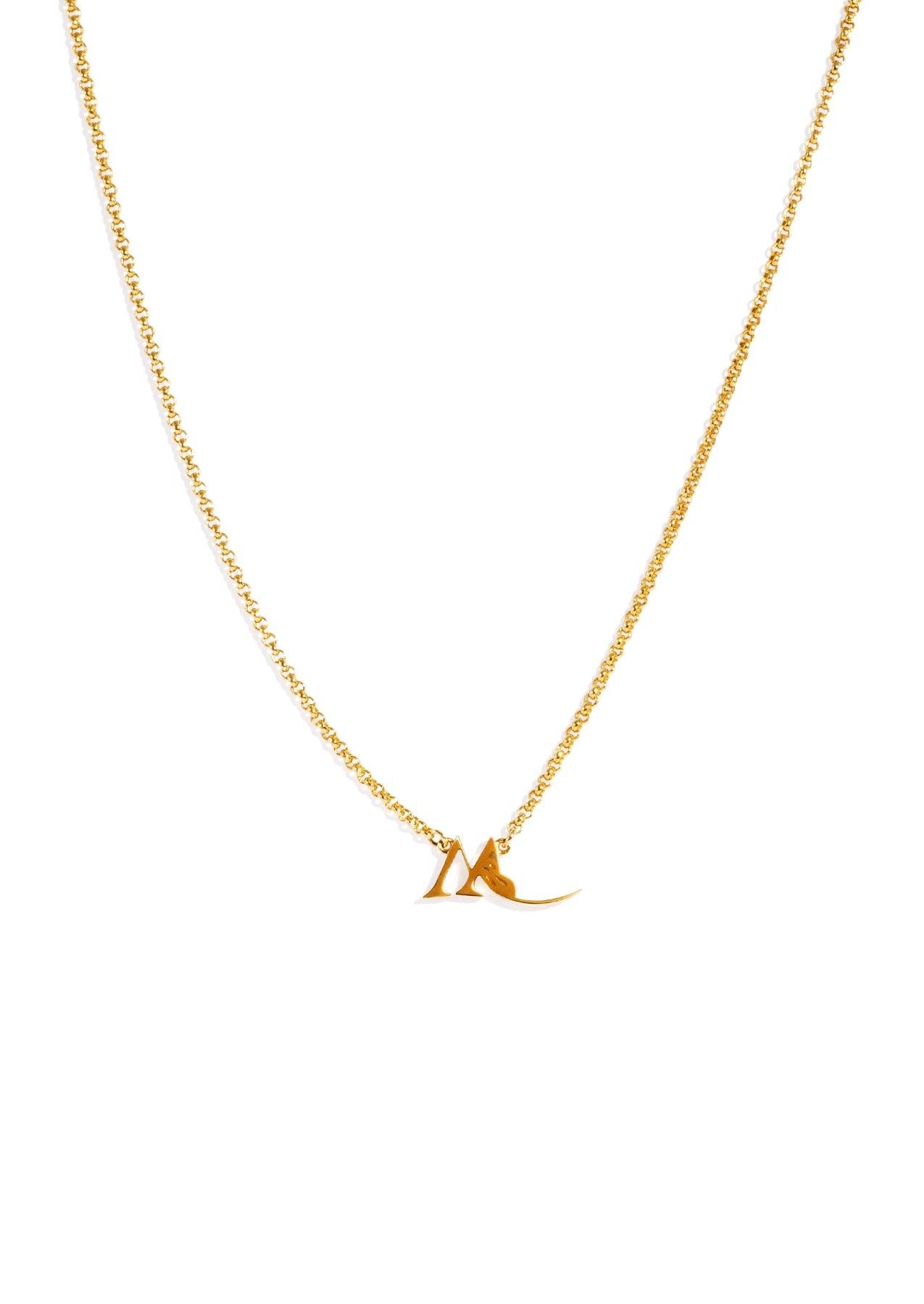 The Whisp Insignia 9ct Solid Gold Necklace - Molten Store