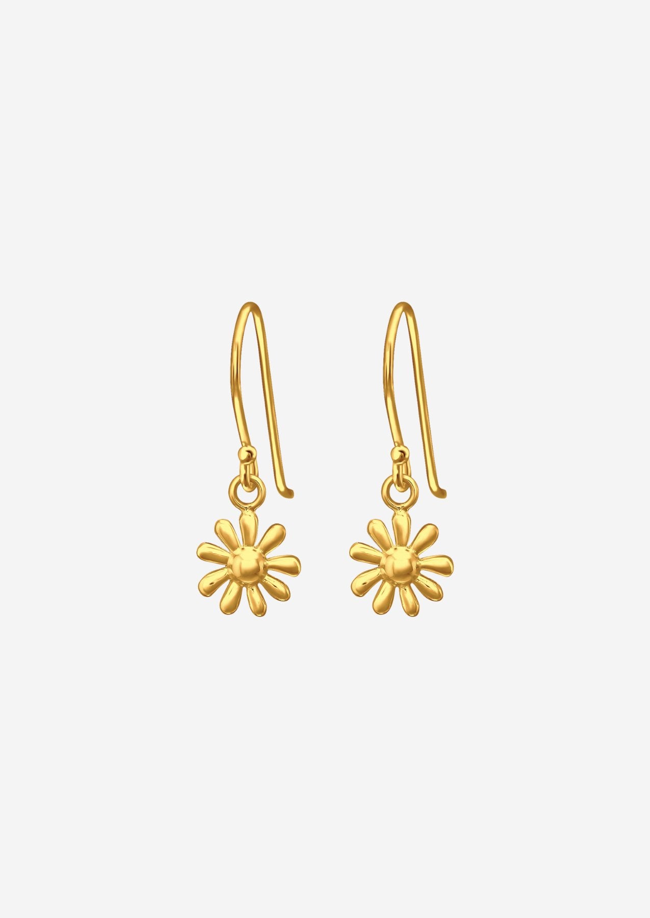 The Wildflower 14ct Gold Vermeil Hook Earrings - Molten Store