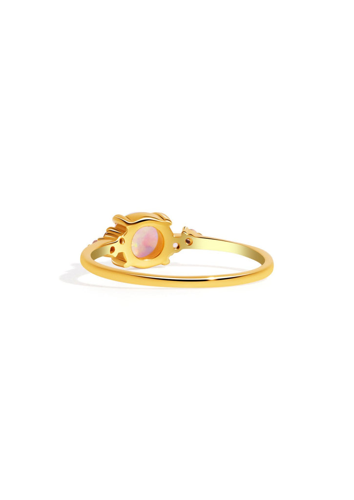 The Wishful Opal 18ct Gold Vermeil Cluster Ring - Molten Store