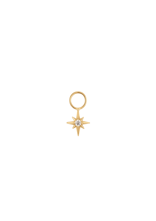 The Wishing Star Topaz 14ct Gold Vermeil Charm - Molten Store