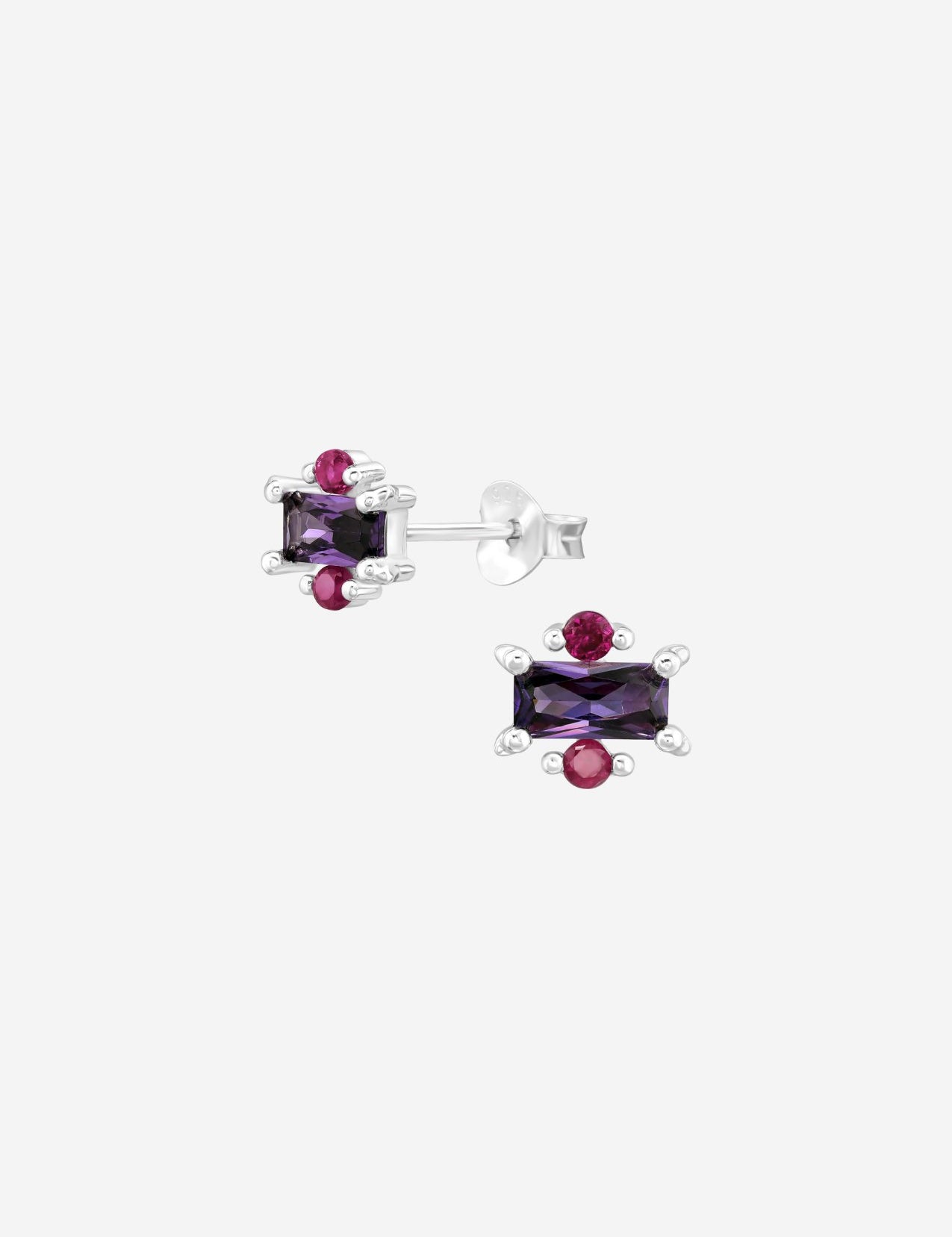 The Wisteria Sterling Silver Stud Earrings - Molten Store