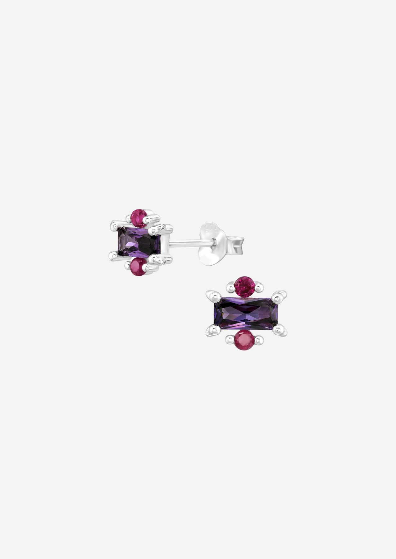 The Wisteria Sterling Silver Stud Earrings - Molten Store