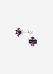 The Wisteria Sterling Silver Stud Earrings - Molten Store