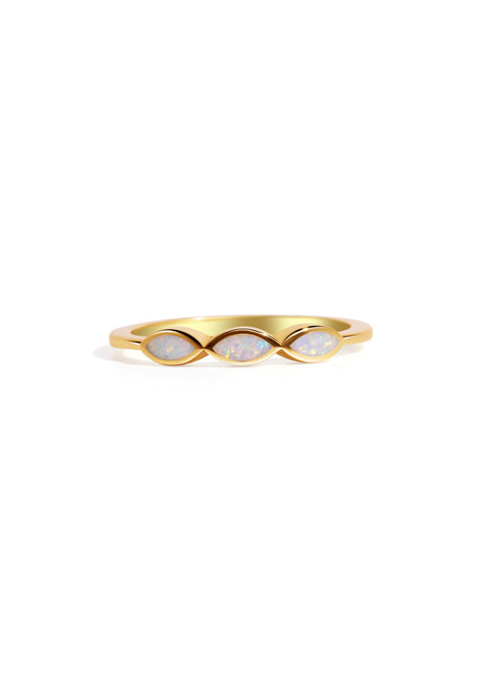 The Wonderland Opal 18ct Gold Vermeil Ring - Molten Store