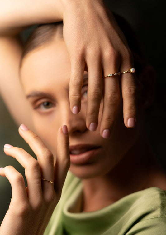 The Wonderland Opal Silver Ring - Molten Store