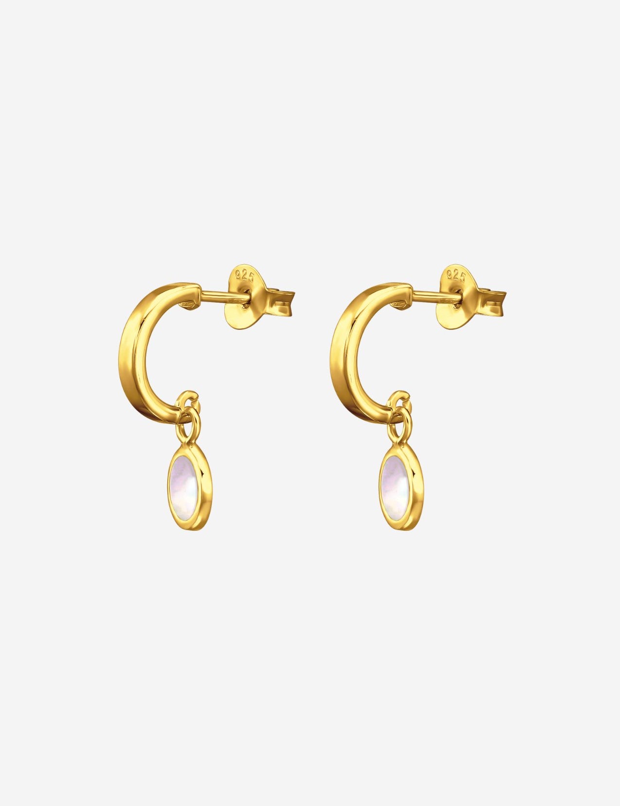 The Wondrous 14ct Gold Vermeil Half Hoop Earrings - Molten Store