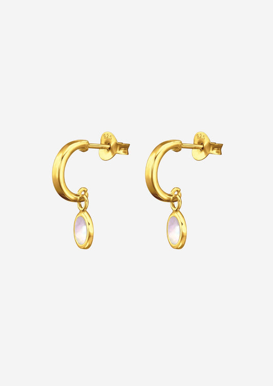 The Wondrous 14ct Gold Vermeil Half Hoop Earrings - Molten Store